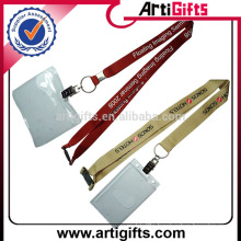 Wholesale cheap polyester lanyard with card